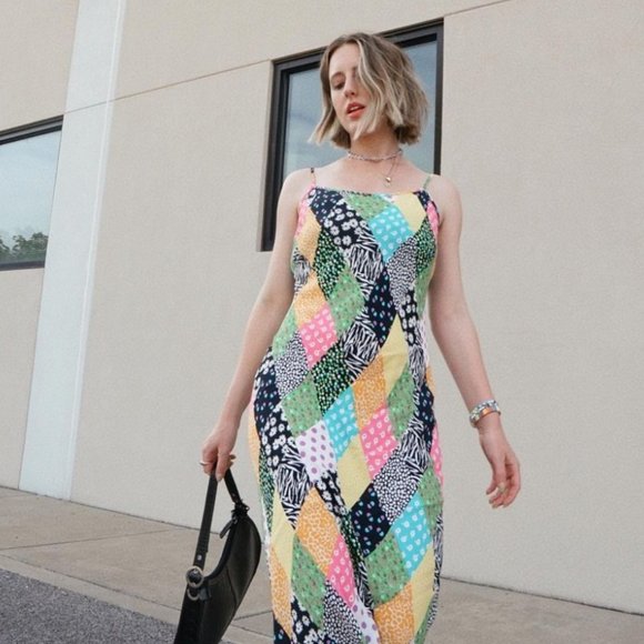 *Last Day* Rixo x Target Patchwork Slip Dress - Picture 8 of 10